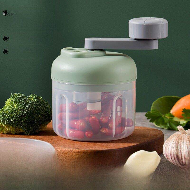 手动绞肉机家用搅拌机辣椒大蒜捣碎器三挡大容量多功能绞菜碎肉机