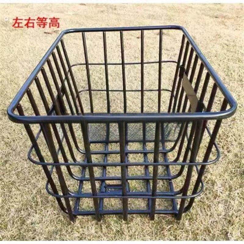 载重王车筐前置大号加粗电动车筐加厚无盖结实电动车拉货筐自行车