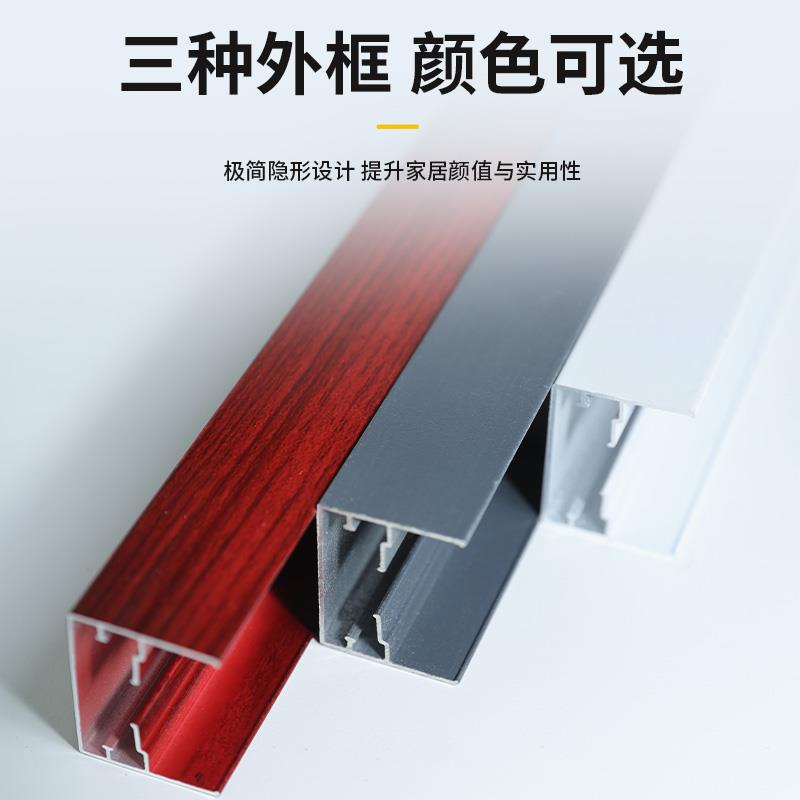 隐形折叠纱门推拉式防蚊门帘铝合金无轨伸缩纱门纱窗家用入户沙门