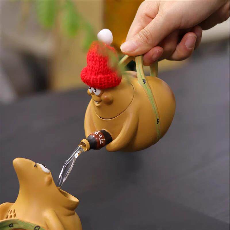 宜兴紫砂壶派大星泡茶壶原矿手工公道杯屁屁茶杯功夫茶具套装礼品
