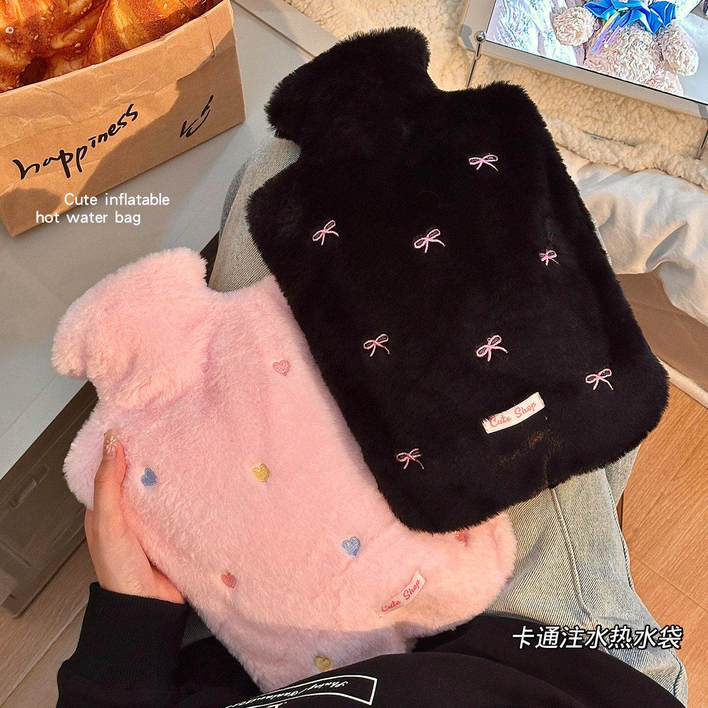 热水袋注水大号加厚老人被窝专用女生手暖脚热敷老式灌水热暖水袋