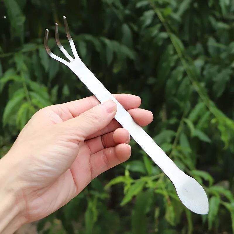 盆景耙子家用一体不锈钢手耙双头压土刀摘芽手工盆景制作工具松土,鲜花速递/花卉仿真/绿植园艺,铲子,淘宝优惠券,粉丝福利购,淘宝优惠卷