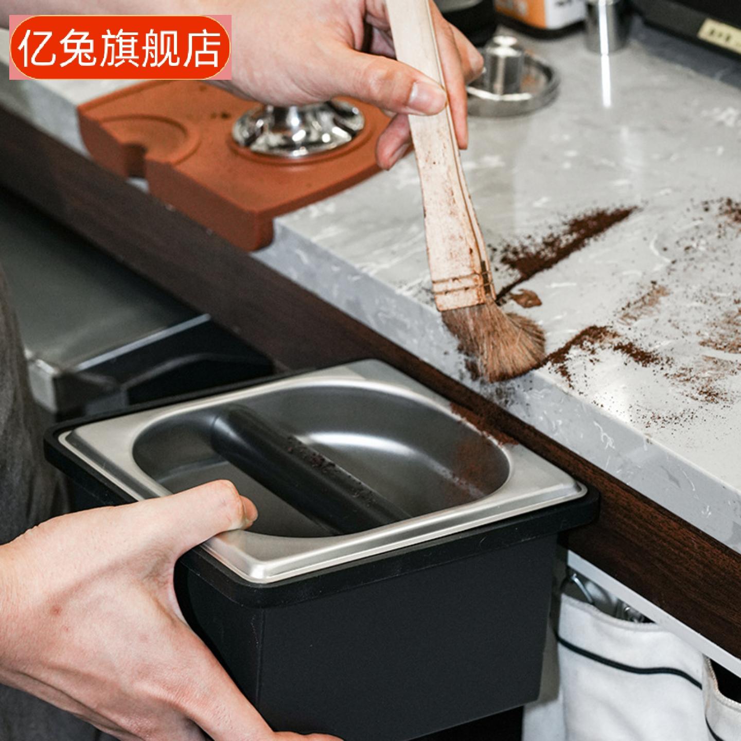 大容量不锈钢咖啡粉渣桶商用适配