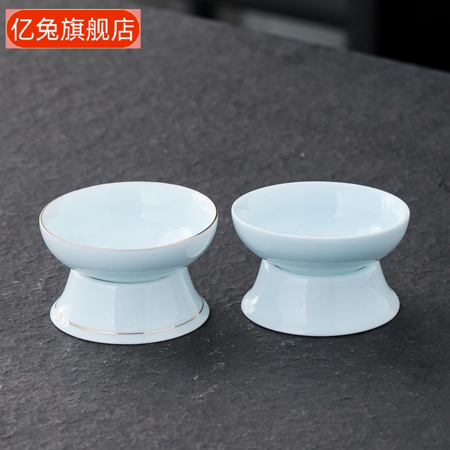 陶瓷茶漏过滤网单个家用功夫茶具
