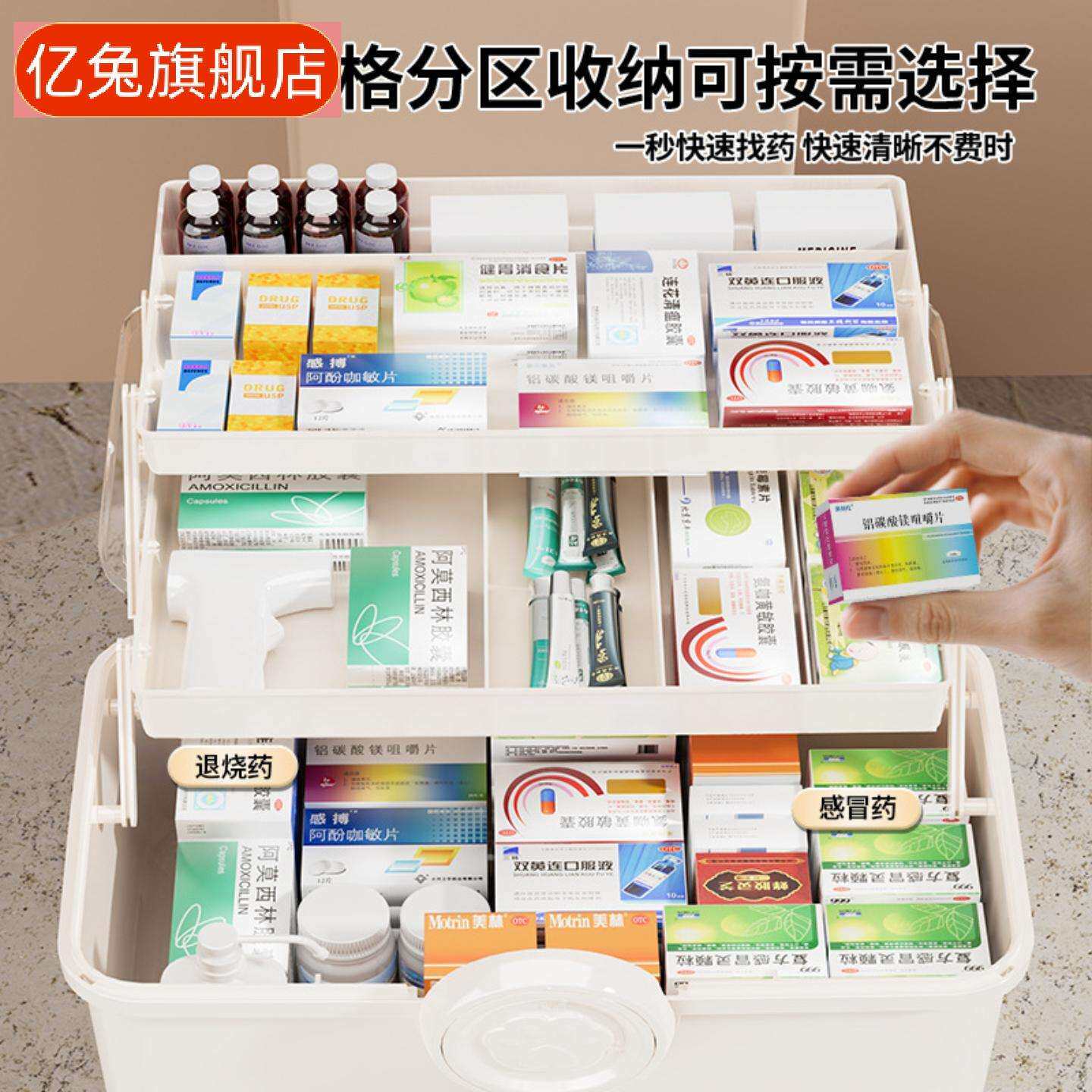 美术收纳箱大号药箱庭装多功能大