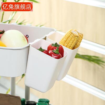 壁挂式塑料收纳盒家用推车小挂篮