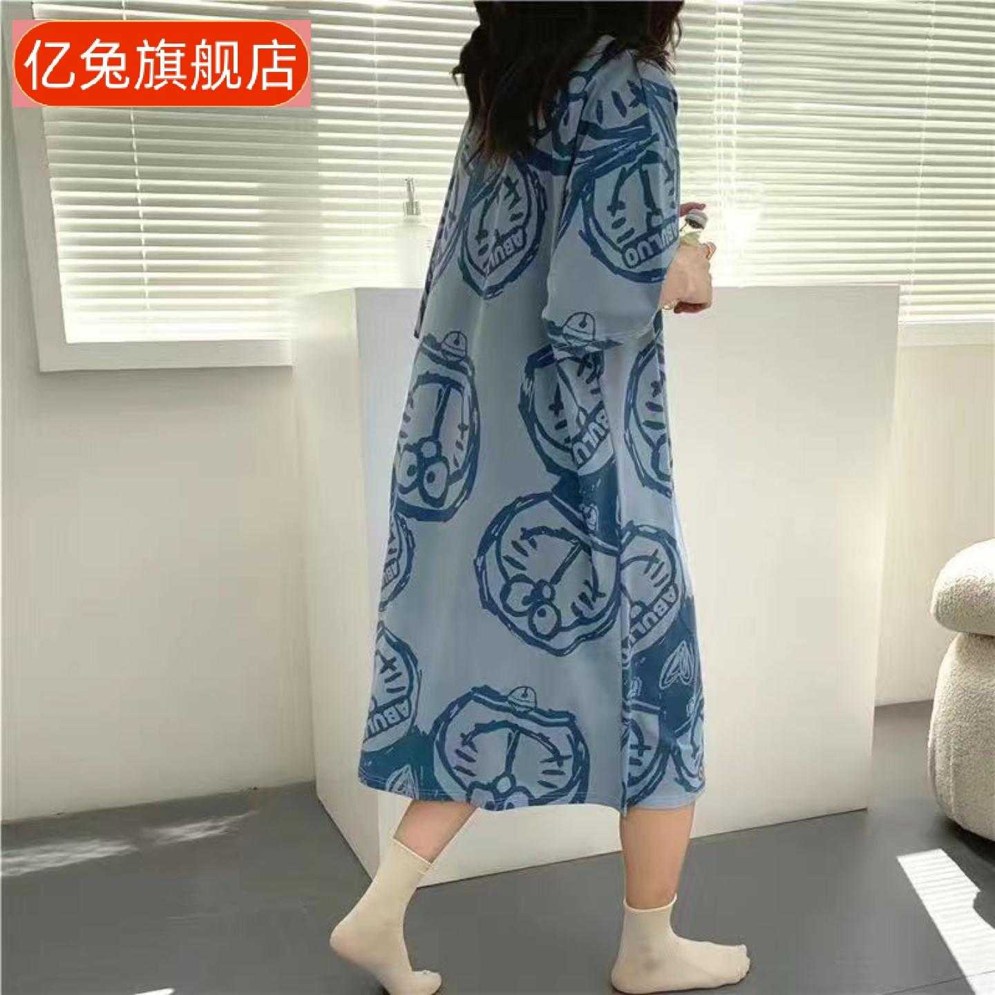 韩版夏季可爱卡通孕妇宽松短袖女
