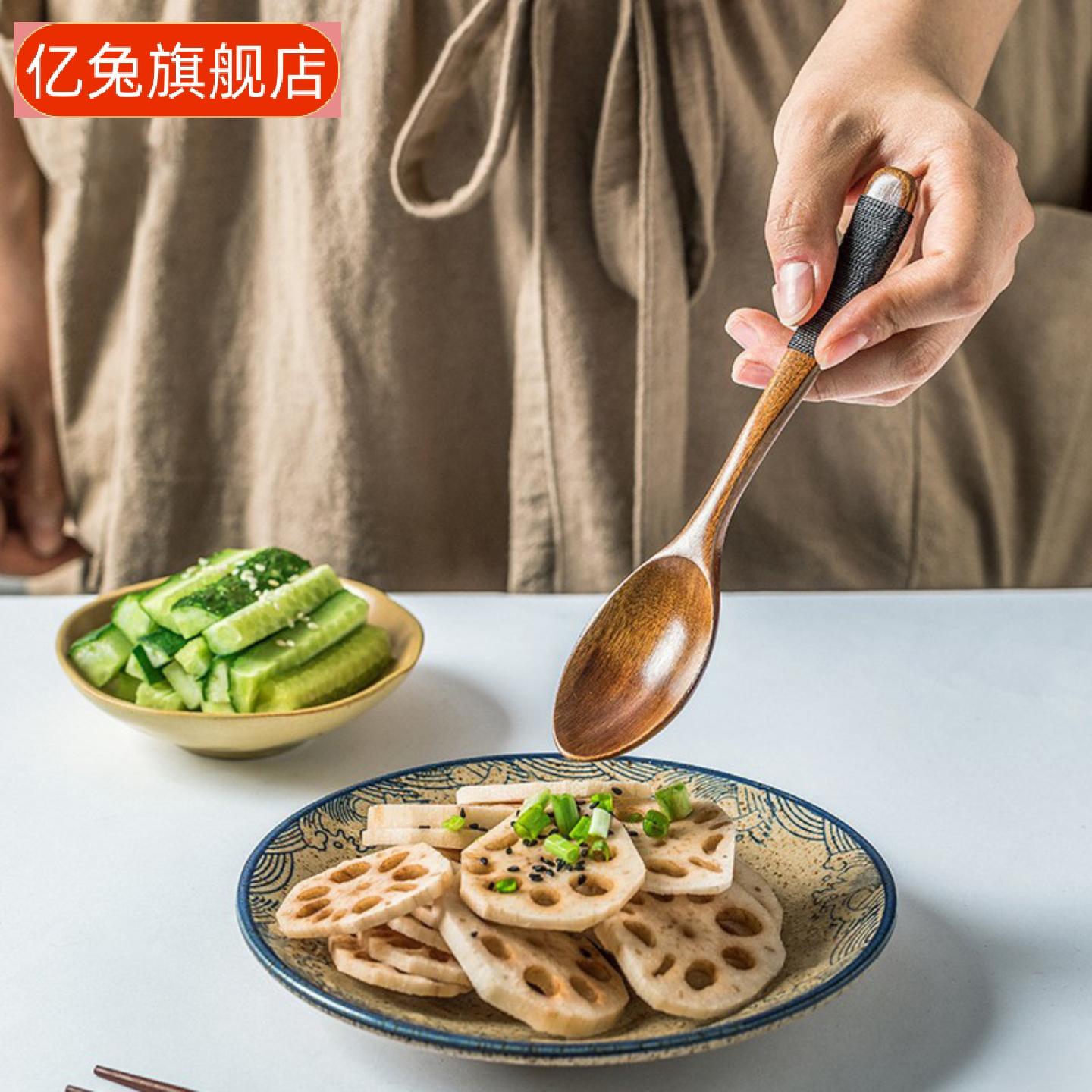 日系木质野餐餐具套装|天然环保