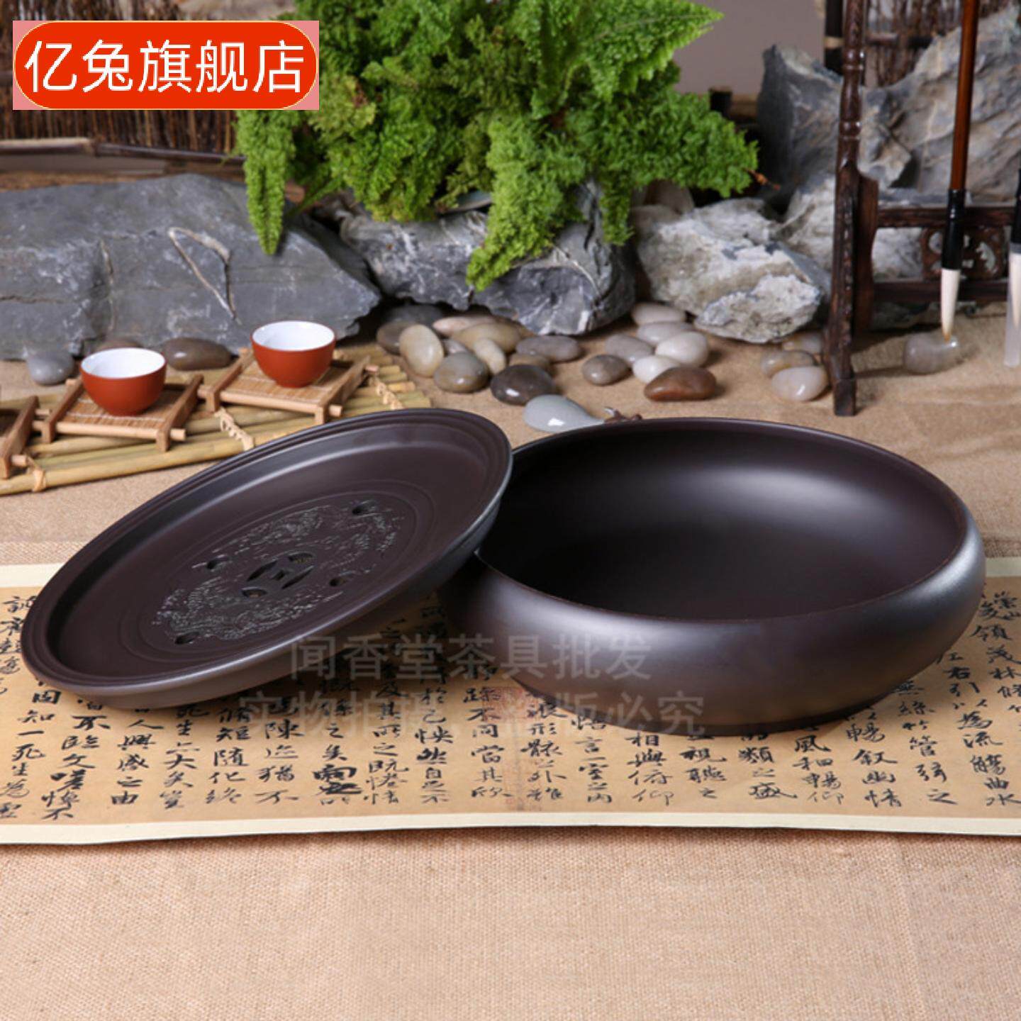 功夫茶盘茶海茶台紫砂大陶瓷茶具