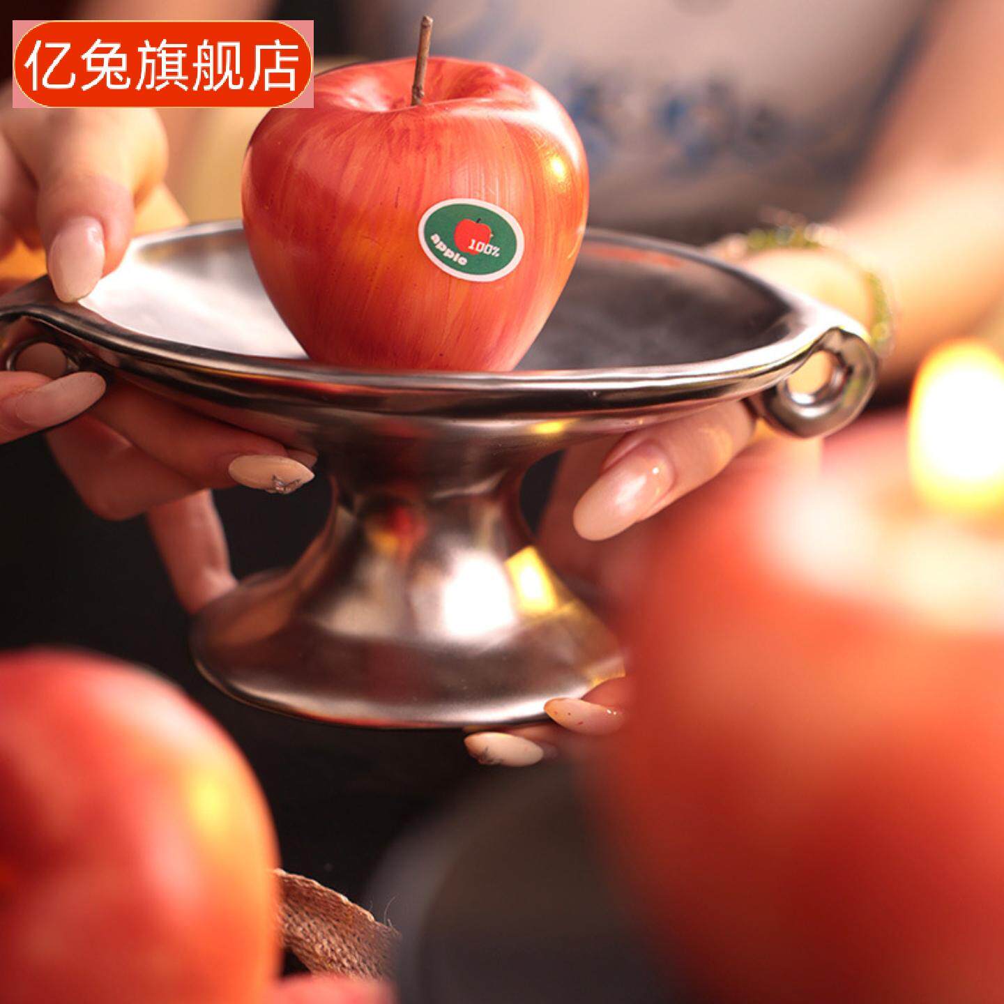水果手绘香薰蜡烛创意摆件礼盒咬