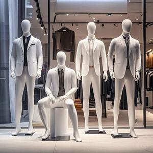 高档男模特道具全身人台服装店橱窗展示架假人男装店模特架
