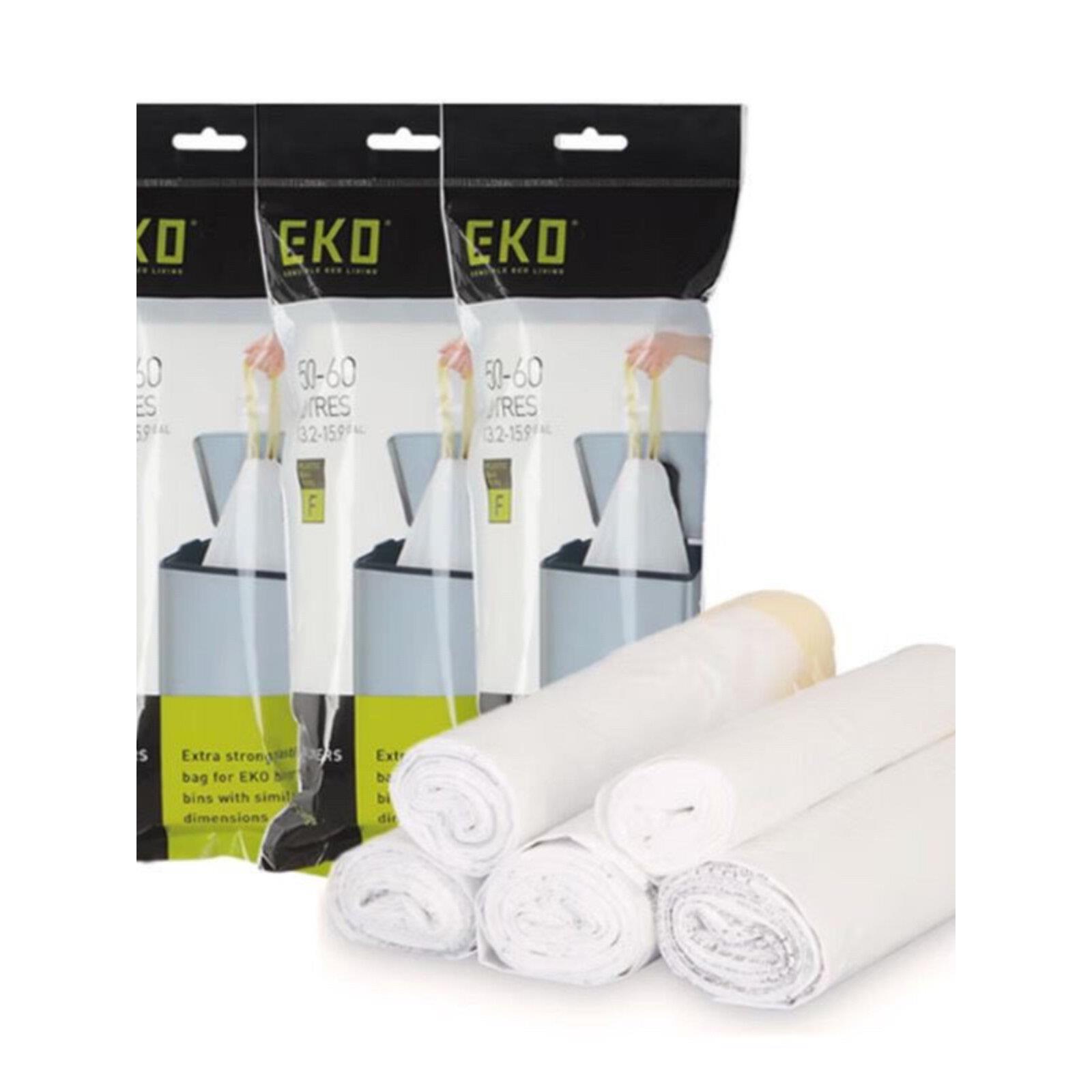 EKO垃圾袋 加厚家用厨房自动收口抽绳大号塑料袋宿舍学生办公厕所