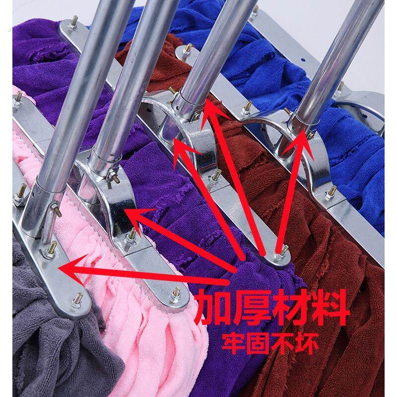 毛巾布条墩布拖把家用超细纤维吸水拖商用传统地拖干湿用尘推替换