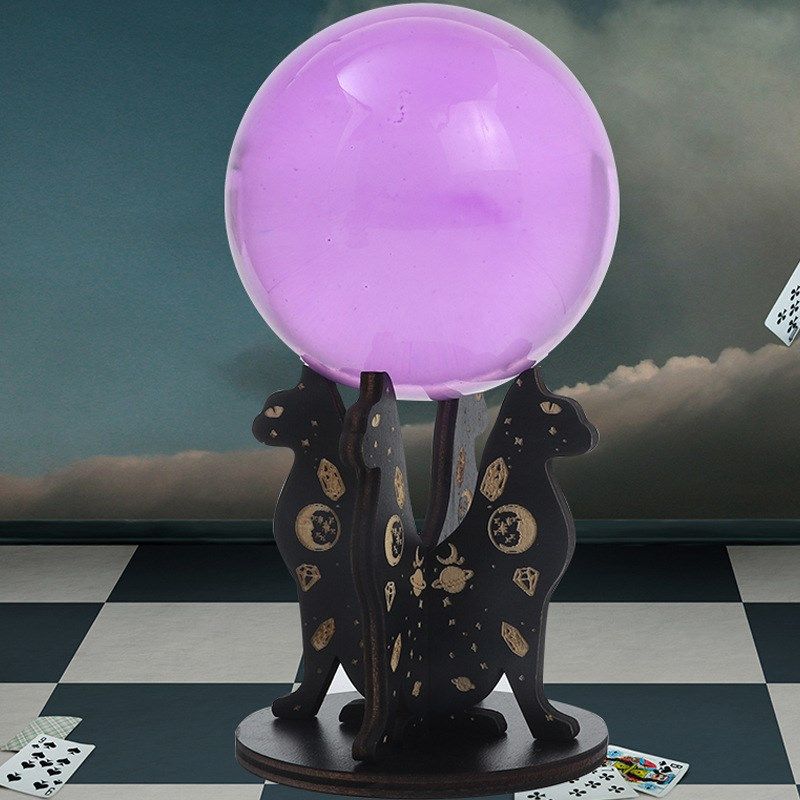 木质水晶球支架摆件背景装饰视频拍照水晶球底座拼接暗黑风小摆件,家居饰品,装饰摆件,淘宝优惠券,粉丝福利购,淘宝优惠卷