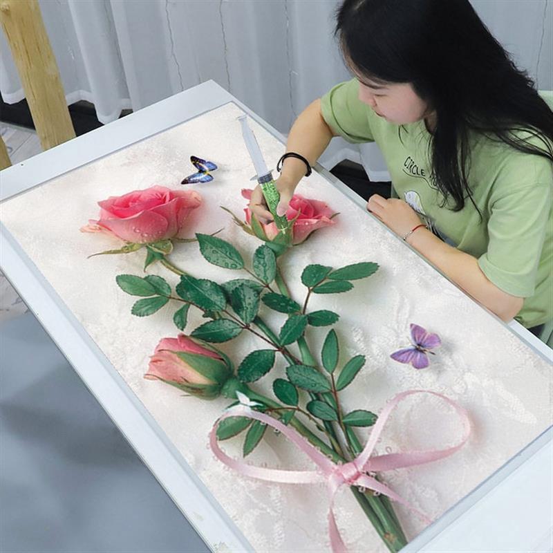 点钻十字绣满钻新款5D钻石画2024玫瑰花客厅高级大气手工砖石贴画