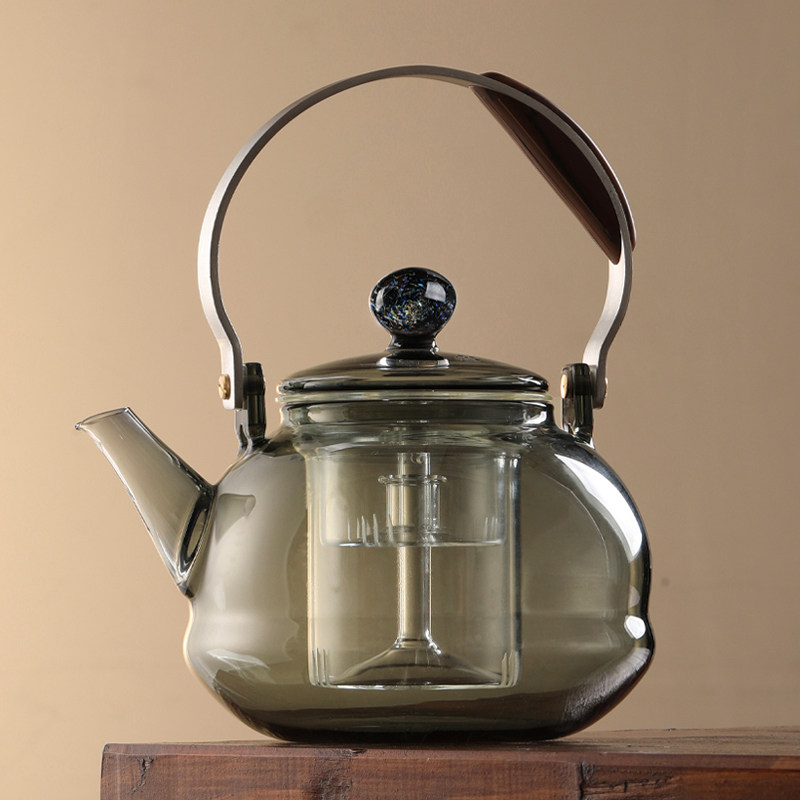 提梁壶蒸汽喷淋式玻璃壶白茶煮茶器加厚耐高温高端蒸馏茶壶大容量,餐饮具,茶壶,淘宝优惠券,粉丝福利购,淘宝优惠卷