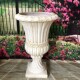 欧式 竖条纹大口径落地花盆庭院花园阳台影楼摄影道具婚庆路引摆件
