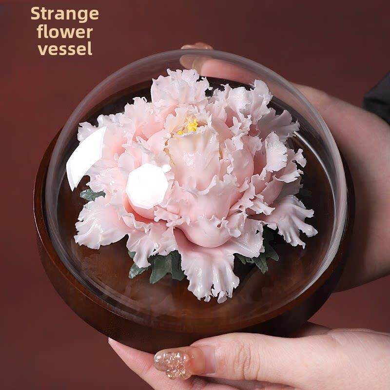 陶瓷工艺品洛阳牡丹瓷花饰家居用品客厅陈设花饰