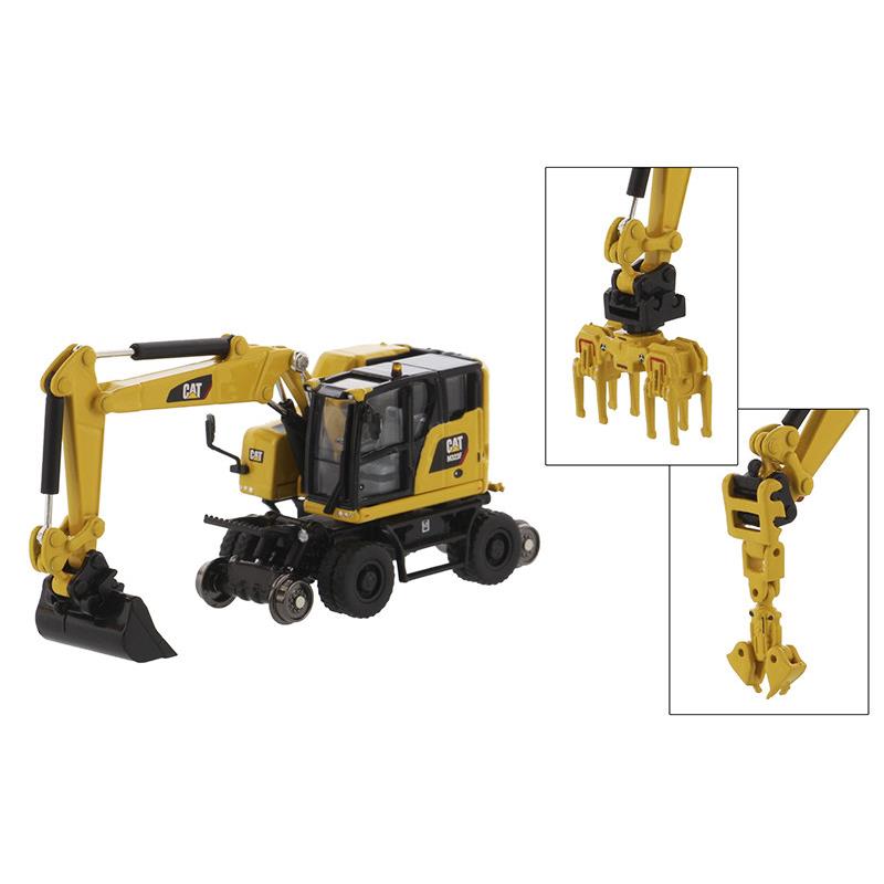 DM 卡特彼勒 1:87 CAT M323F多功能挖掘机配套属具车模型85612