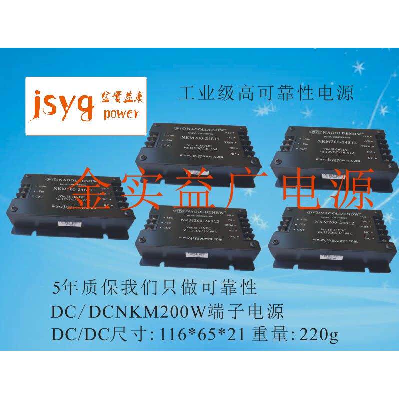 金实益广DCDC200W隔离稳压多路可定制13.8V12V24V28V19V7电源模组