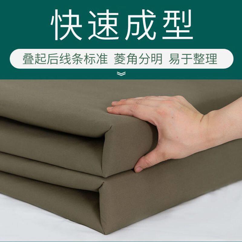 消防模型被豆腐块被子可盖定型叠被正品火焰蓝内务被子帆布军训