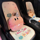 2024新款 通用透气半包座椅套女士车座垫 甜品卡通可爱汽车坐垫四季