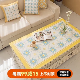 皮革茶几桌垫防水防油免洗餐桌垫子欧式茶几垫长方形桌布茶几垫子