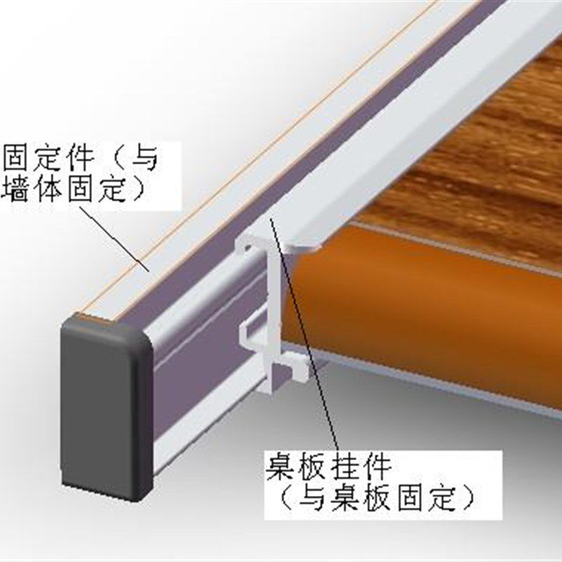 房车桌板连接件桌面连接件折叠桌挂件铝合金挂件桌板搭杆桌板挂件