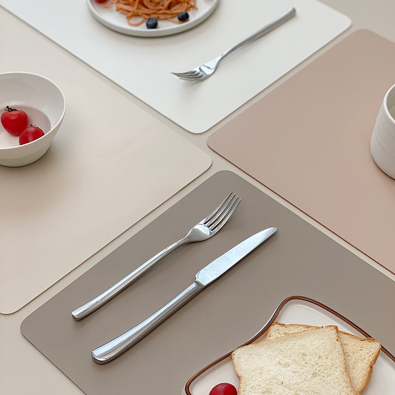 纯色皮革餐垫隔热餐桌垫防烫餐布儿童防水小桌垫餐盘垫花瓶茶杯垫,居家布艺,餐垫,淘宝优惠券,粉丝福利购,淘宝优惠卷