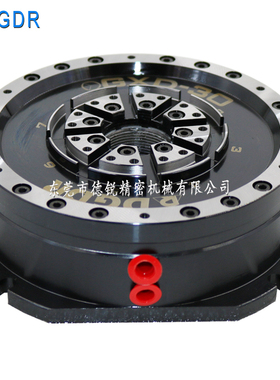 德锐高精密固定式膜片气动卡盘 gxd-10/30/65薄膜空压夹头