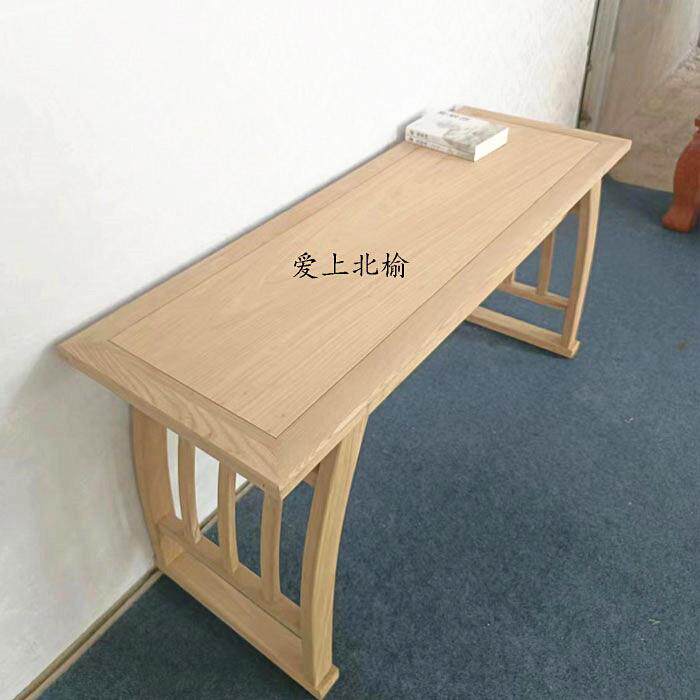 榆木书桌实木国学桌孩子学习桌培训机构简约现代经济型电脑桌