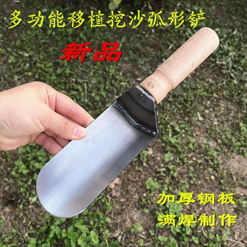 挖沙挖土铲移栽移植移苗小铲子赶海工具菜园挖野菜刨土刨坑工具铲