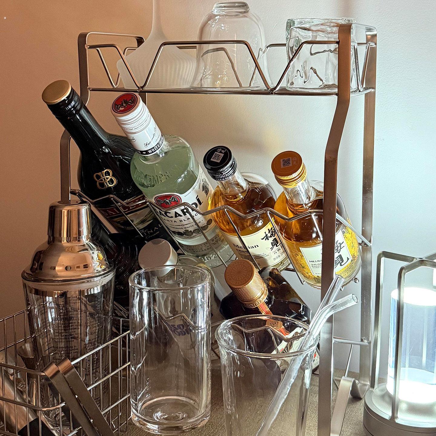 新家100个快递!桌上酒架置物架家用小型多层酒柜洋酒整理摆放架子