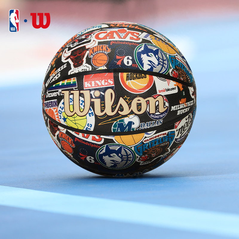 Wilson威尔胜官方NBA球队潮流满印全队徽复古LOGO室内外篮球送礼,运动/瑜伽/健身/球迷用品,篮球,淘宝优惠券,粉丝福利购,淘宝优惠卷