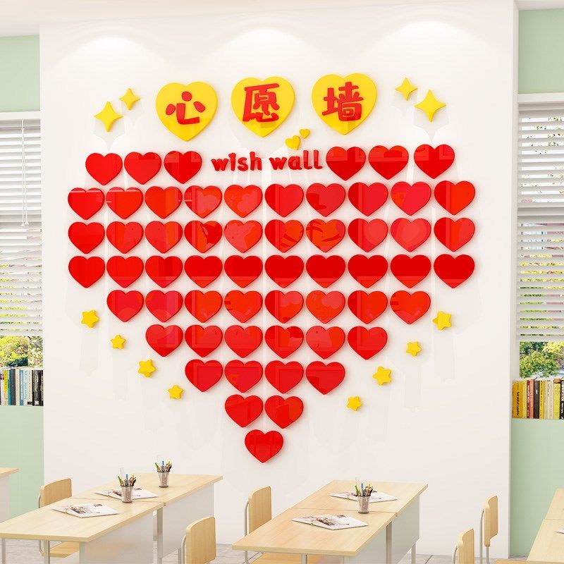 新年心愿目标墙许愿树幼儿园环创主题文化墙班级教室布置墙面装饰,家居饰品,文化墙贴,淘宝优惠券,粉丝福利购,淘宝优惠卷