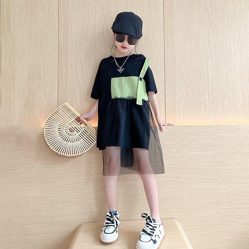 女童连衣裙夏季2024新款中大童夏装洋气小女孩短袖t恤裙儿童裙子,童装/婴儿装/亲子装,连衣裙,淘宝优惠券,粉丝福利购,淘宝优惠卷