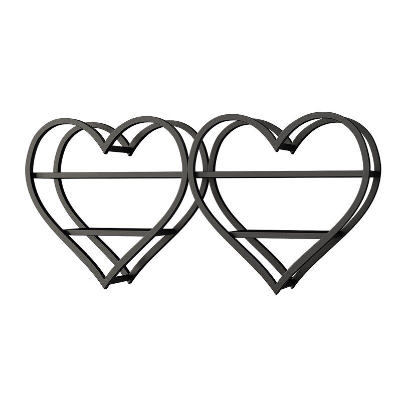 北欧铁艺置物架墙上壁挂客厅卧室背景墙面装饰架美甲店挂墙书架子