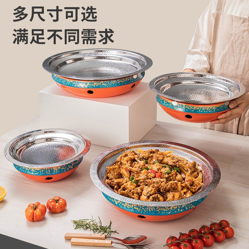 不锈钢固体酒精炉麻辣香锅餐具干锅锅暖汤炉小火锅酒精锅仔牛蛙炉