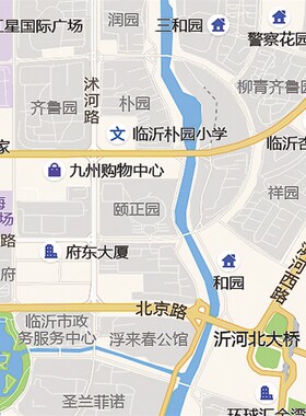 2022新款临沂市城区地图办公室挂图高清防水墙壁装饰实物推荐定制