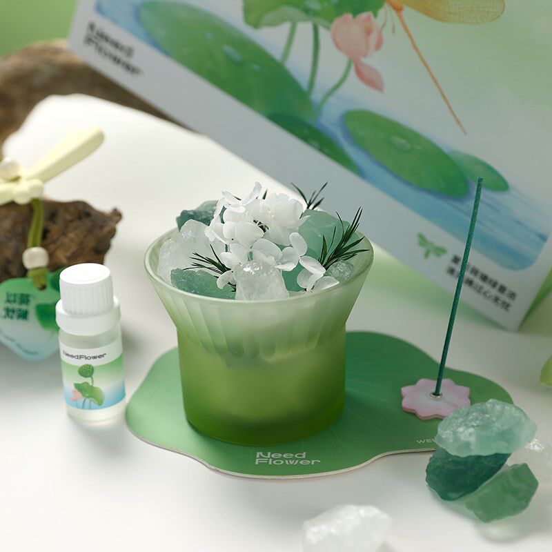 【荷以解忧】新中式扩香石无火香薰礼盒高级感生日教师节毕业礼物