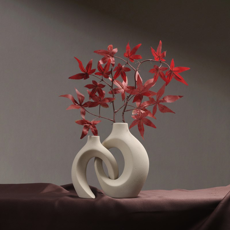 新中式情侣花瓶摆件套装电视柜餐厅软装饰品民宿水培插花餐桌花器
