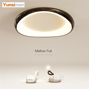 主卧室灯创意led吸顶灯小客厅灯奶油风餐厅书房房间2025新款灯具