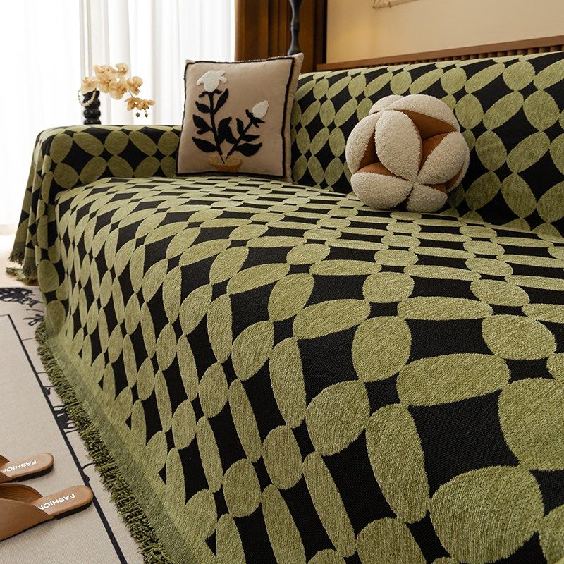 2025新款皮沙发全盖沙发巾高级感雪尼尔固定防猫抓盖布坐垫子套罩,居家布艺,沙发垫,淘宝优惠券,粉丝福利购,淘宝优惠卷