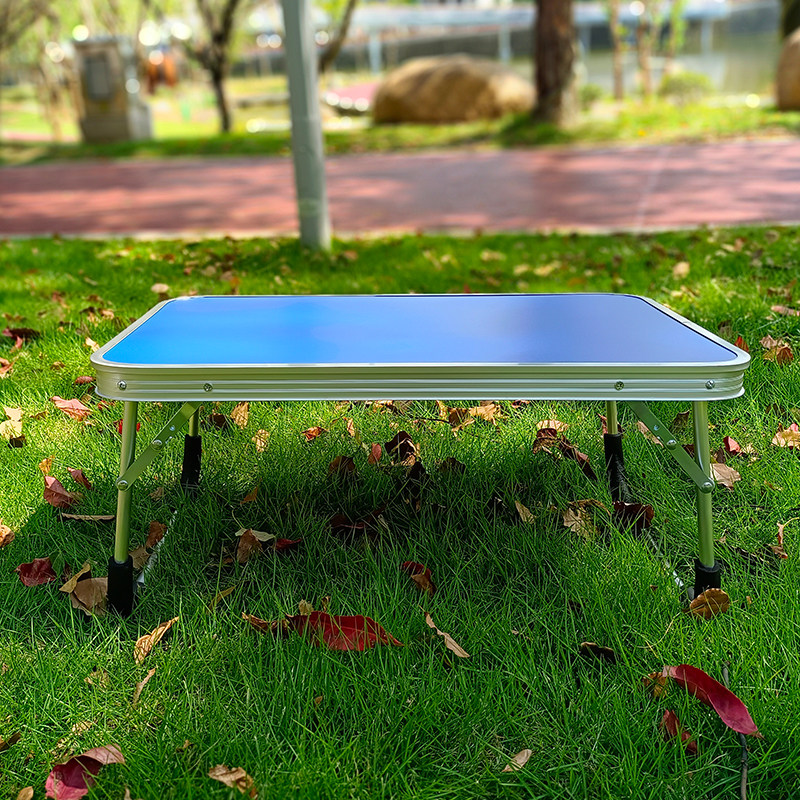 铝合金折叠桌露营地用品小桌子烧烤野餐便携带休闲帐篷床上书桌