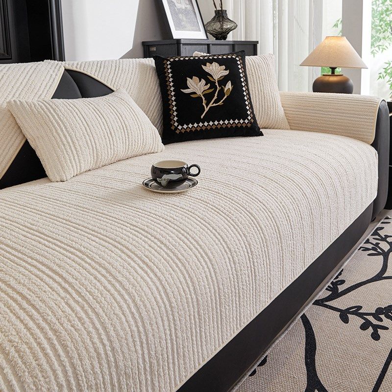 高级感沙发布盖布一片式2025新款四季通用固定防滑皮沙发垫坐垫子,居家布艺,沙发垫,淘宝优惠券,粉丝福利购,淘宝优惠卷