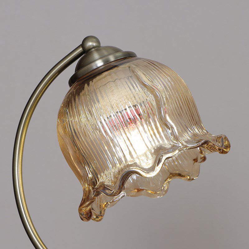 玻璃灯罩装饰台灯家用替换圆形外壳卧室书房吊灯E27灯口灯具配件