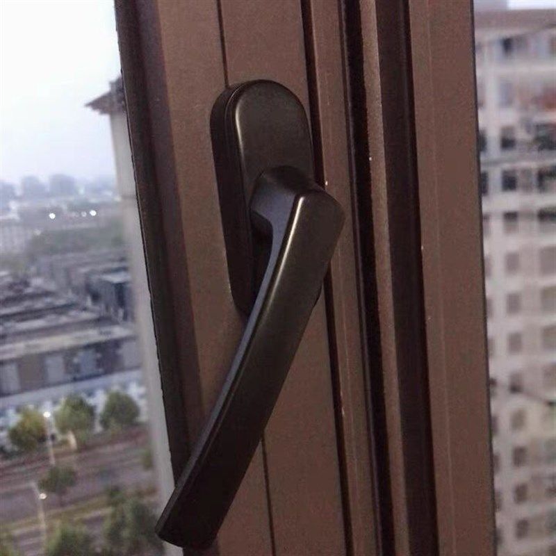 铝合金平开窗执手把手传动窗户50型老式两点锁断桥拉手配件铝门窗