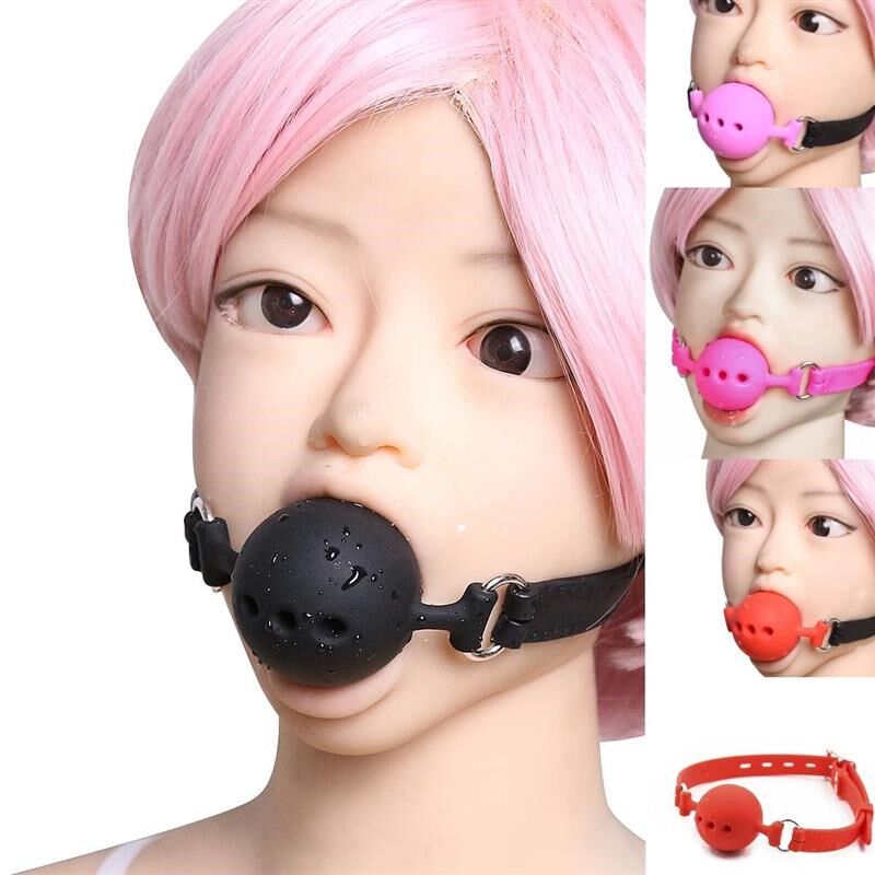 VaHppy gag 5色PU带硅胶口球直径3。