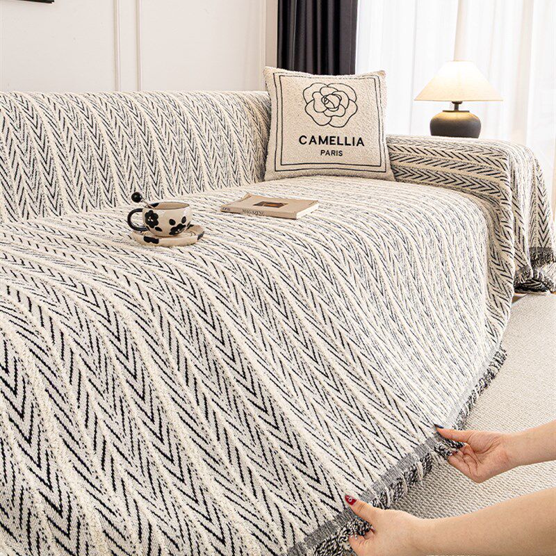 客厅沙发套罩2025新款沙发盖布四季通用防猫抓不粘毛沙发盖巾垫布