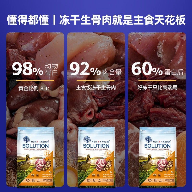 【老阳推荐】耐吉斯狗粮全价冻干鲜肉夹心成幼犬鸭肉梨中小型犬粮,宠物/宠物食品及用品,狗全价膨化粮,淘宝优惠券,粉丝福利购,淘宝优惠卷